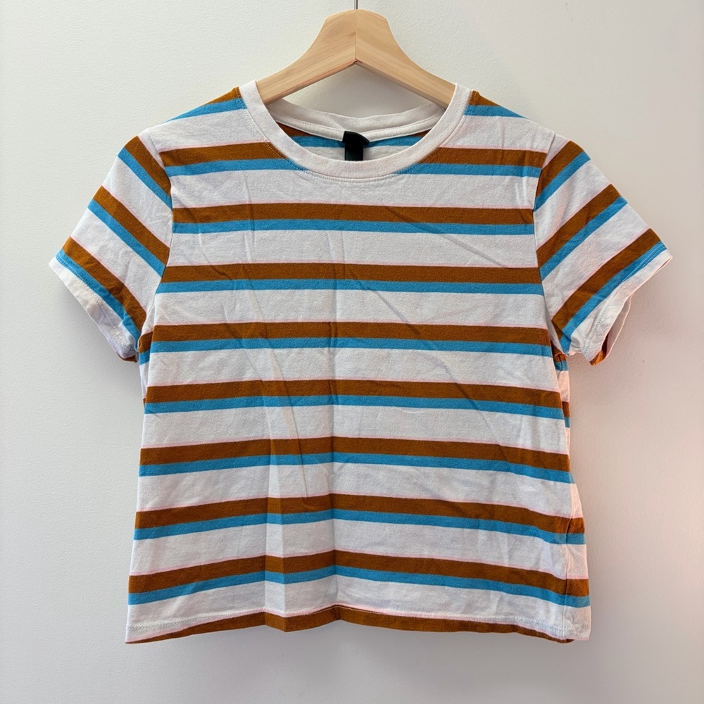 STRIPED SHORT SLEEVE TEE